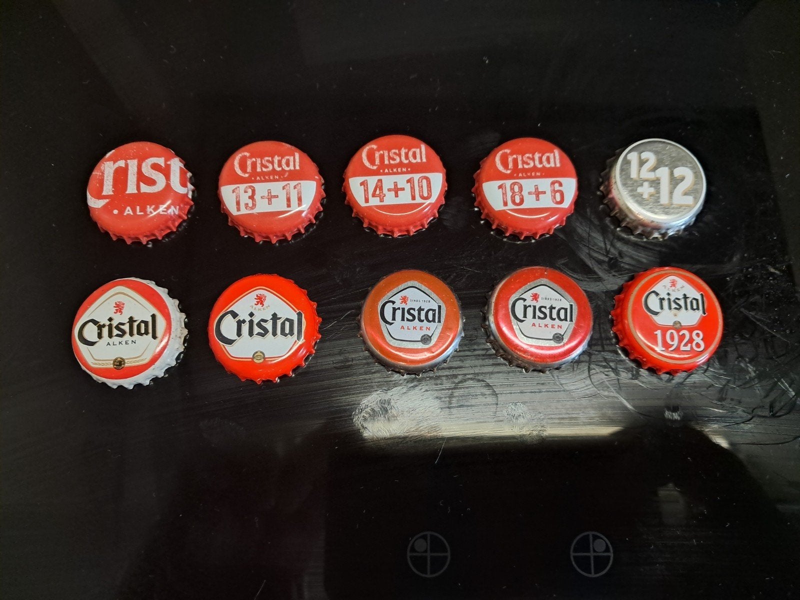 Cristal Alken 10 st kroonkurken, Verzamelen, Ophalen