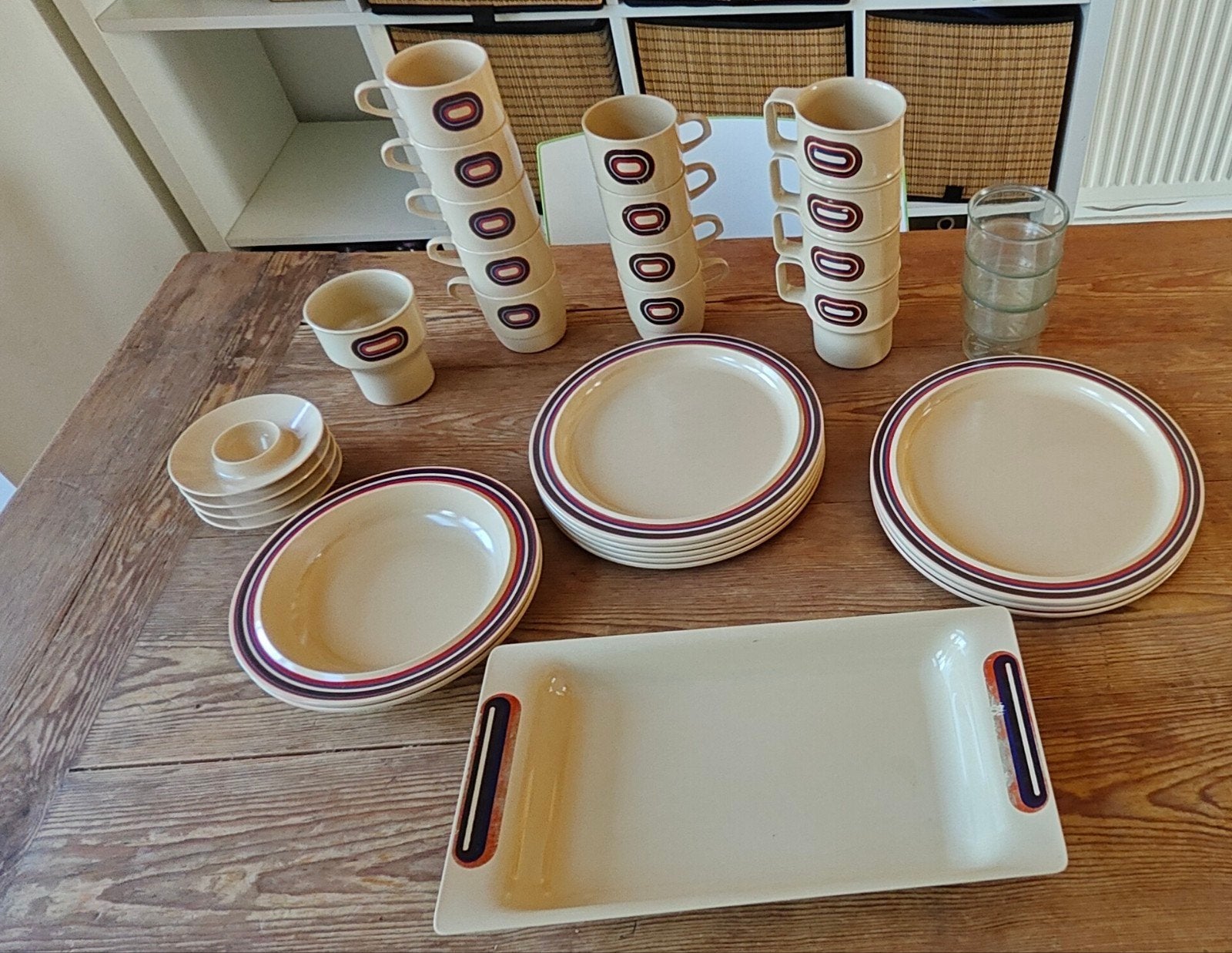 vintage Rosti Mepal campingservies - Retro jaren '70, Ophalen of Verzenden