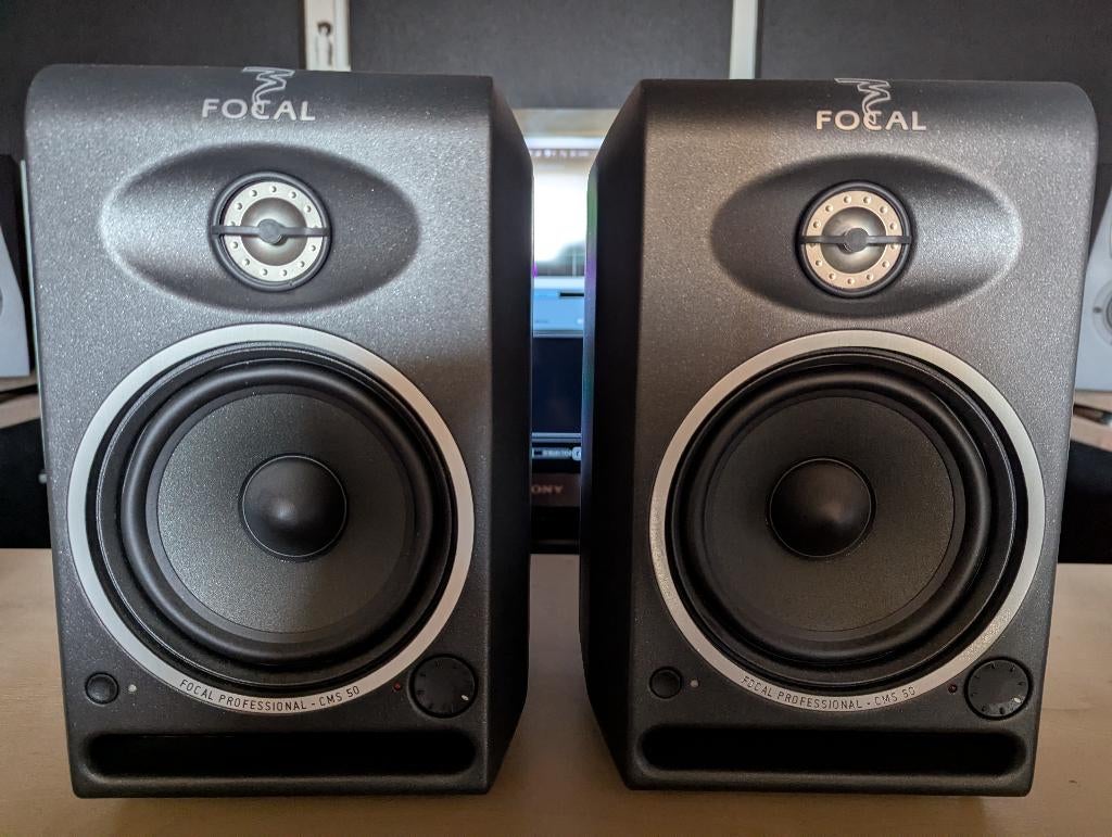 Focal CMS 50 IsoAcoustics ISO-Puck mini speakers monitoring, Audio, Tv en Foto, Luidsprekerboxen, Ophalen of Verzenden, Zo goed als nieuw