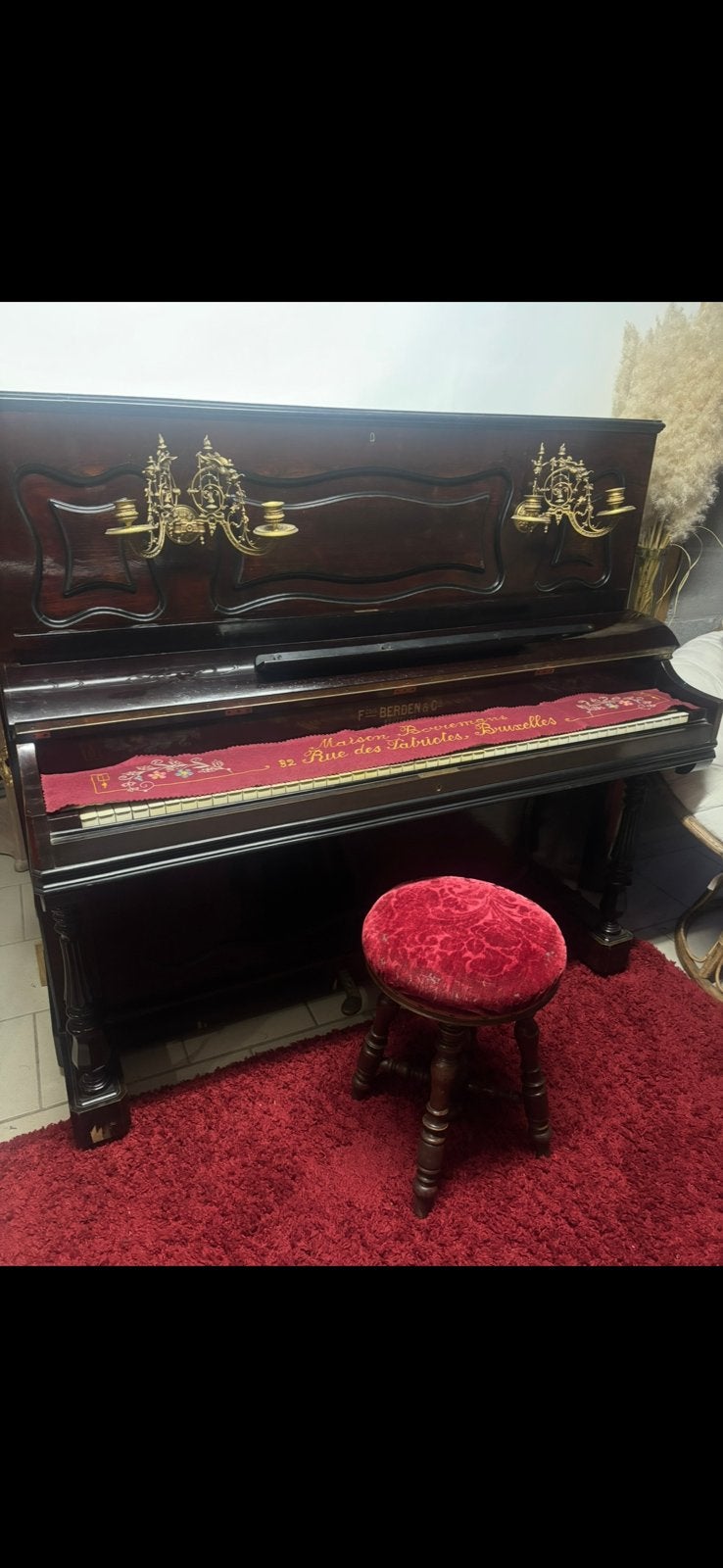 Piano Fcois BERDEN&Cie bruxelles, Muziek en Instrumenten, Piano's, Ophalen, Zo goed als nieuw, Piano