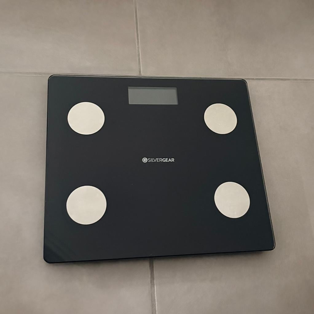 Silvergear slimme personenweegschaal – digitaal, Elektronische apparatuur, Weegschalen, Ophalen, 100 kg of meer, Personenweegschaal