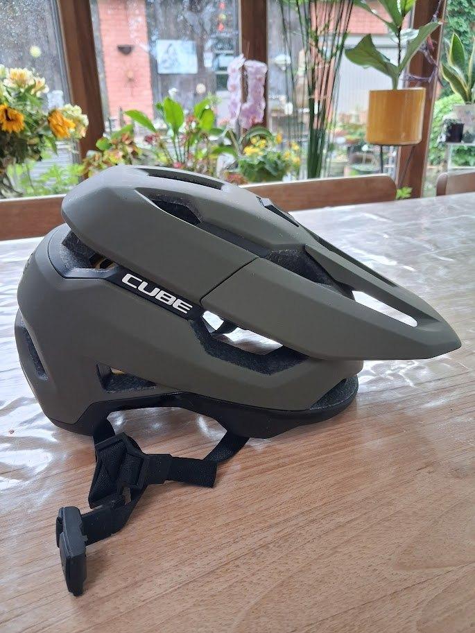 MTB helm Cube Trooper Medium, Fietsen en Brommers, Fietsaccessoires | Fietshelmen, Ophalen, M, Heer, Nieuw