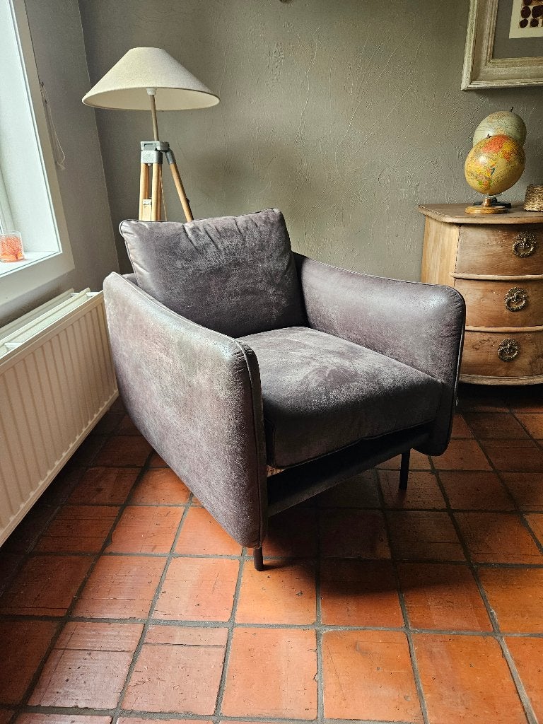 Fauteuil en cuir, Maison & Meubles, 75 à 100 cm, Lounge, Moins de 150 cm, Enlèvement