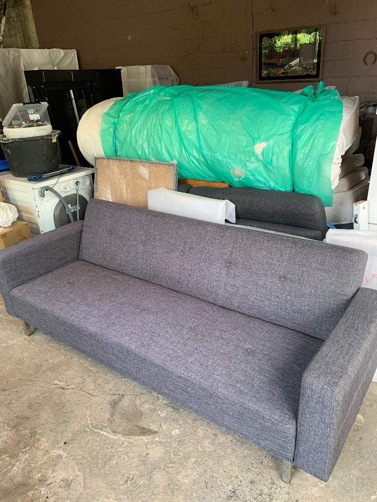 Canapé convertible bleu jeans, Maison & Meubles, Canapés | Salons, Trois personnes, Moins de 75 cm, Moins de 150 cm, Banc droit