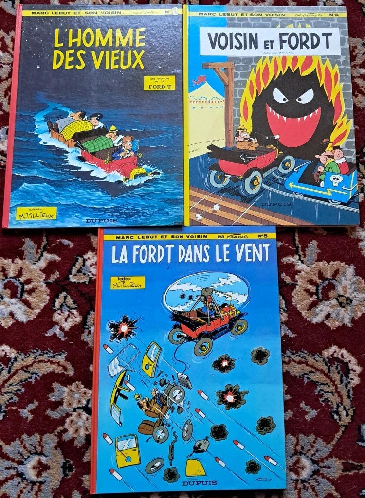 Marc Lebut en zijn buurman - 3 albums, Gelezen, Ophalen of Verzenden, Francis., Meerdere stripboeken