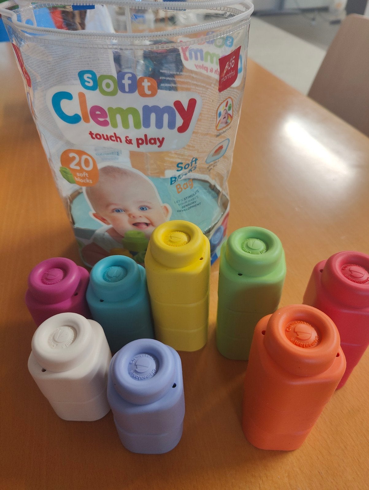 Soft & Play zachte bouwblokken, Ophalen