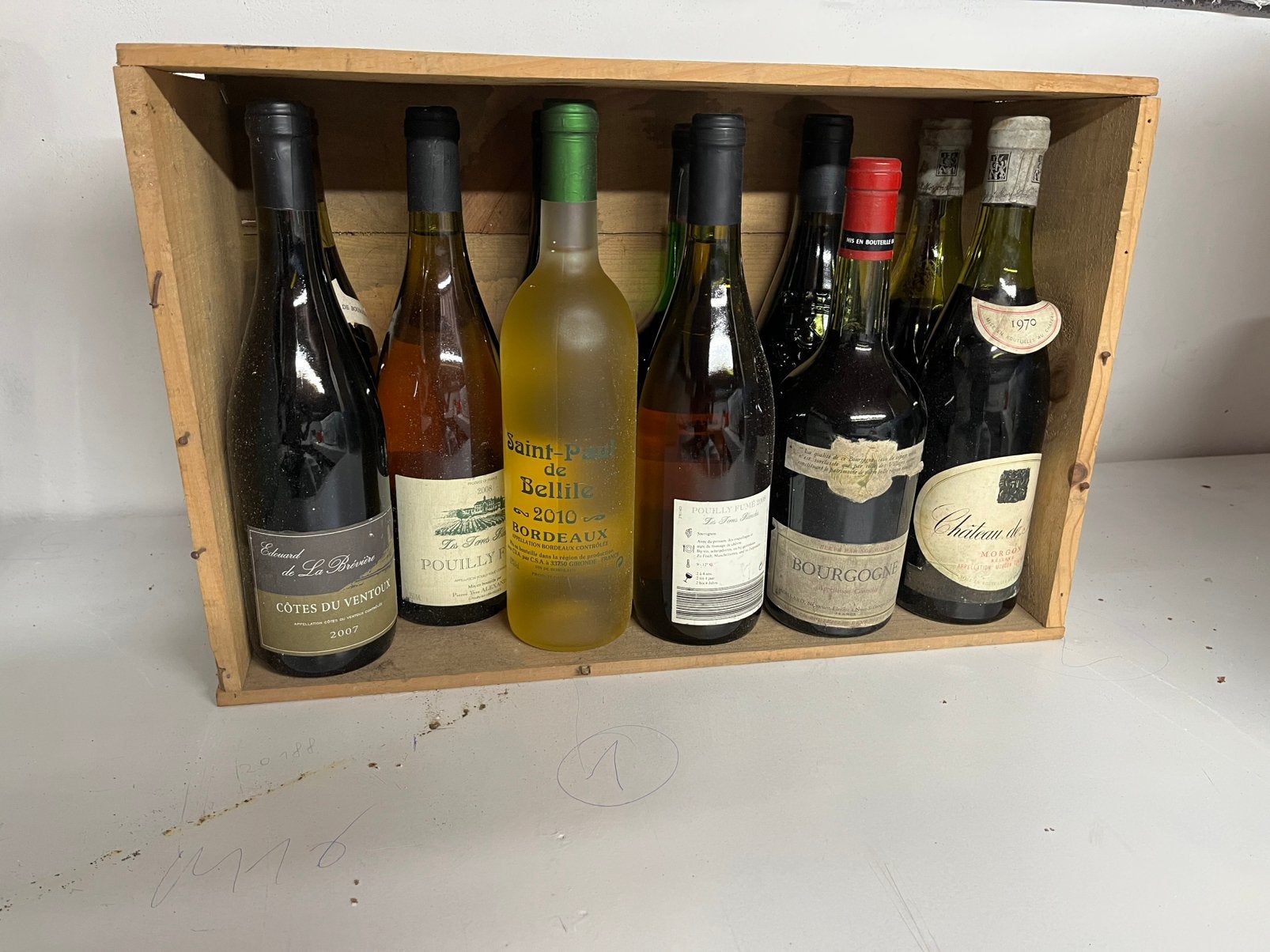 Set van 11 verschillende wijnen, Ophalen of Verzenden, Gebruikt