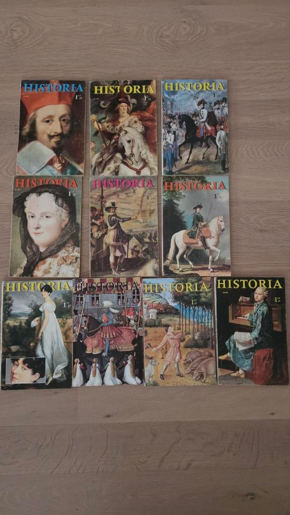 Historia Franstalig tijdschrift 10 stuks 1961, Boeken, Ophalen