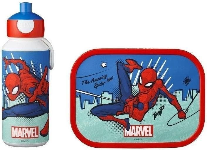 Spiderman Lunchbox met pop-up beker - Mepal Brooddoos, Diversen, Schoolbenodigdheden, Ophalen of Verzenden, Nieuw