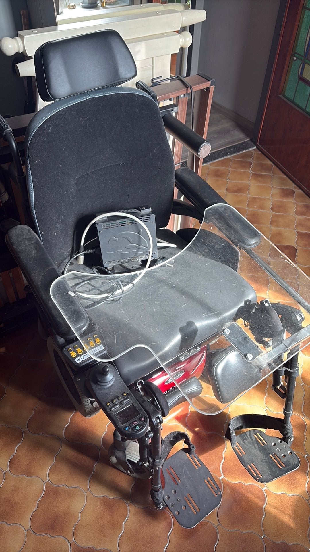 Elektrische rolstoel quckie salsa m2 defect, Ophalen, Gebruikt, Elektrische rolstoel