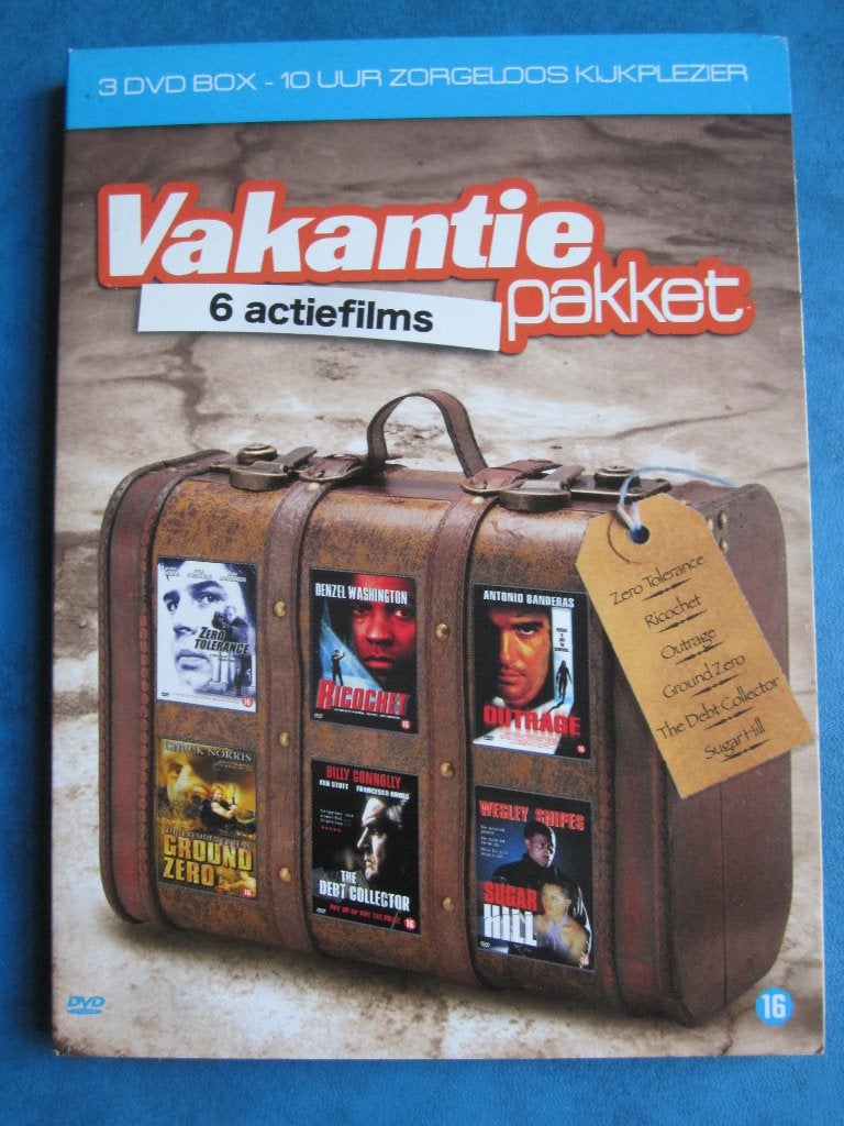 Forfait vacances - 6 films d'action (3 disques), Action, Enlèvement ou Envoi, Anglais, À partir de 16 ans
