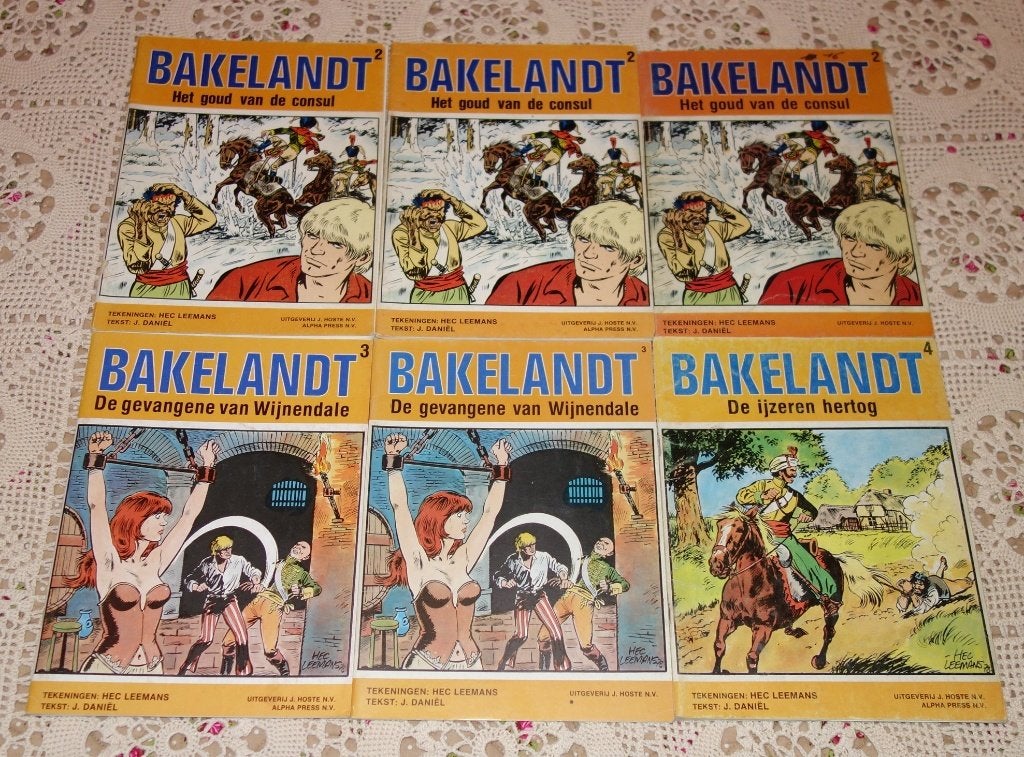 Verzameling strips Bakelandt., Plusieurs BD, Enlèvement ou Envoi, Utilisé, Hec Leemans