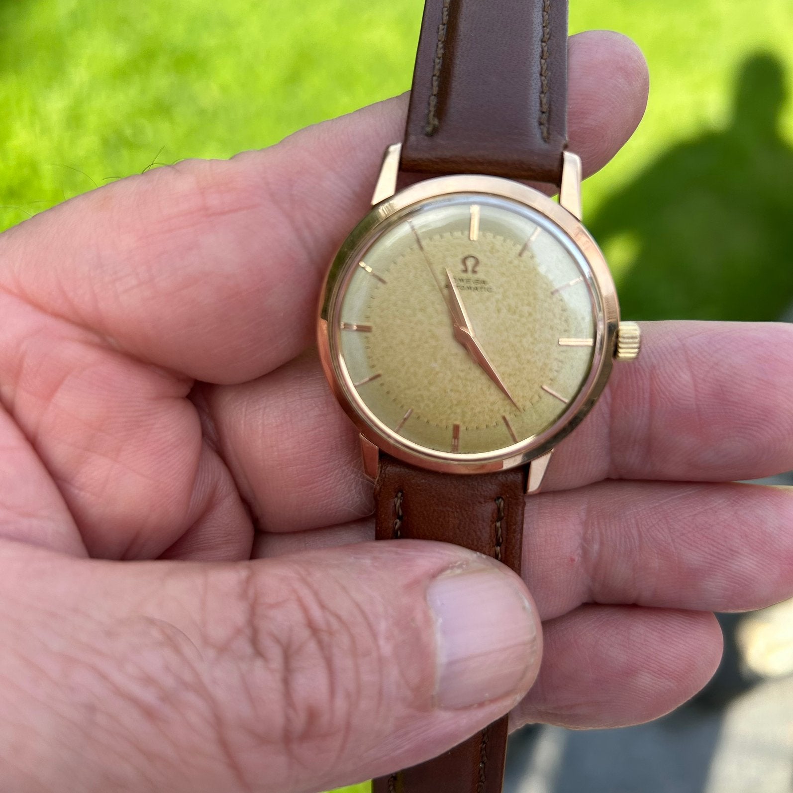 Omega en or 18k, Bijoux, Sacs & Beauté, Montre-bracelet, Enlèvement ou Envoi, Or, 1960 ou plus tard