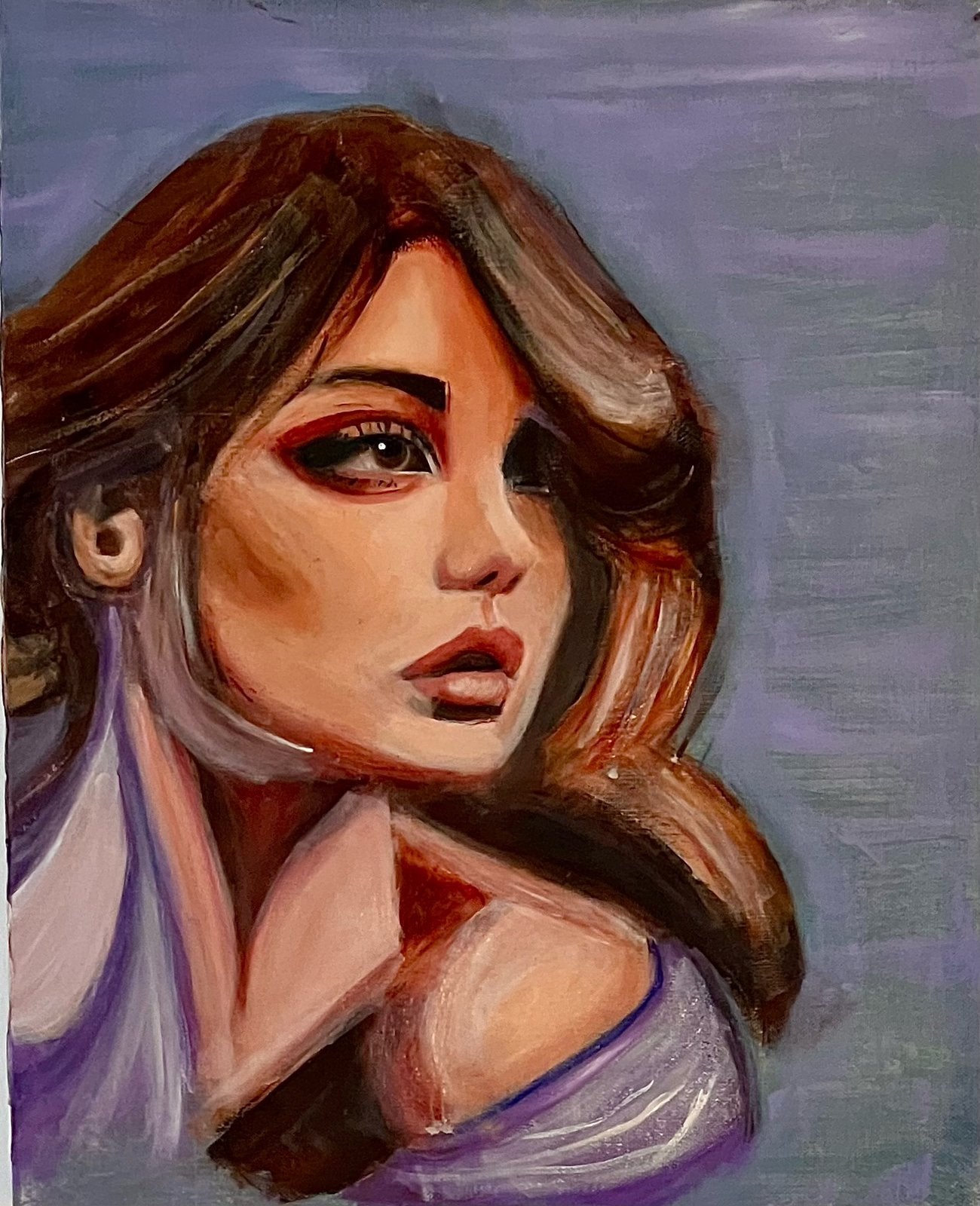 YULLIA, Antiquités & Art, Art | Peinture | Moderne, Enlèvement ou Envoi, Laqué/vernis, Peinture à l'huile, Portrait