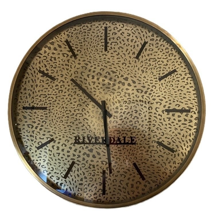 WANDKLOK PHI GOUD 50CM RIVERDALE NIEUw, Neuf, Analogique, Enlèvement, Autres marques