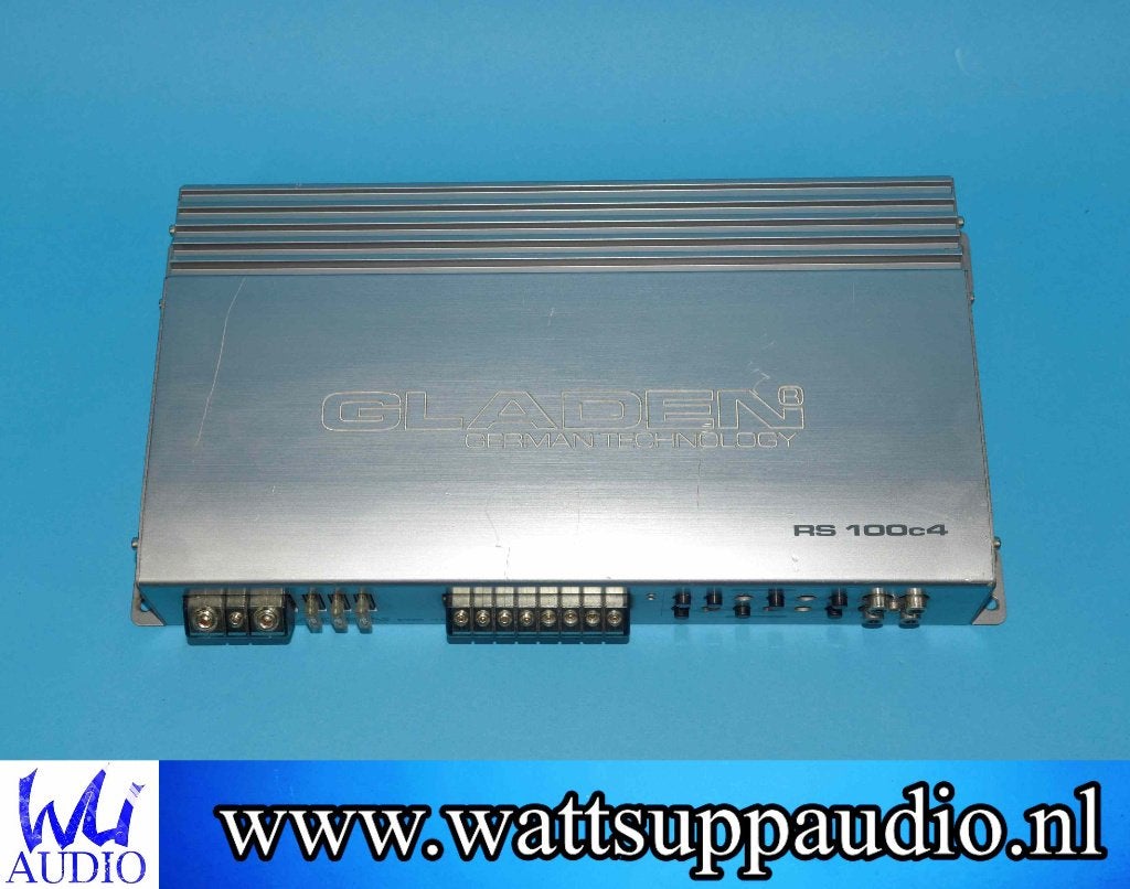 Gladen RC100C4 4 kanaals versterker, Auto diversen, Autospeakers, Ophalen of Verzenden, Gebruikt
