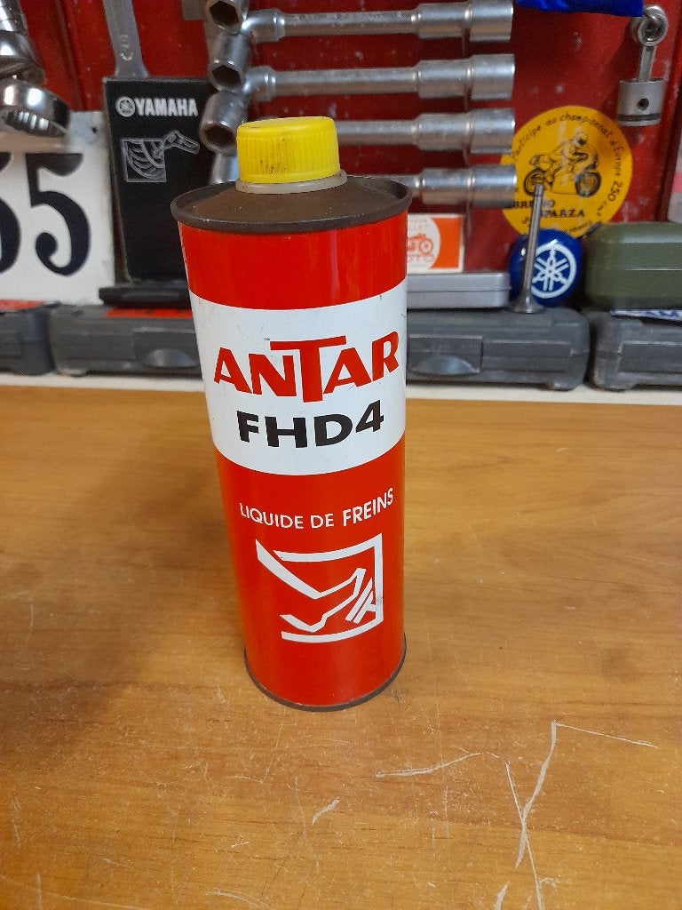 ancien bidon huile vide antar fhd4 liquide freins, Enlèvement ou Envoi, Utilisé, Autres types