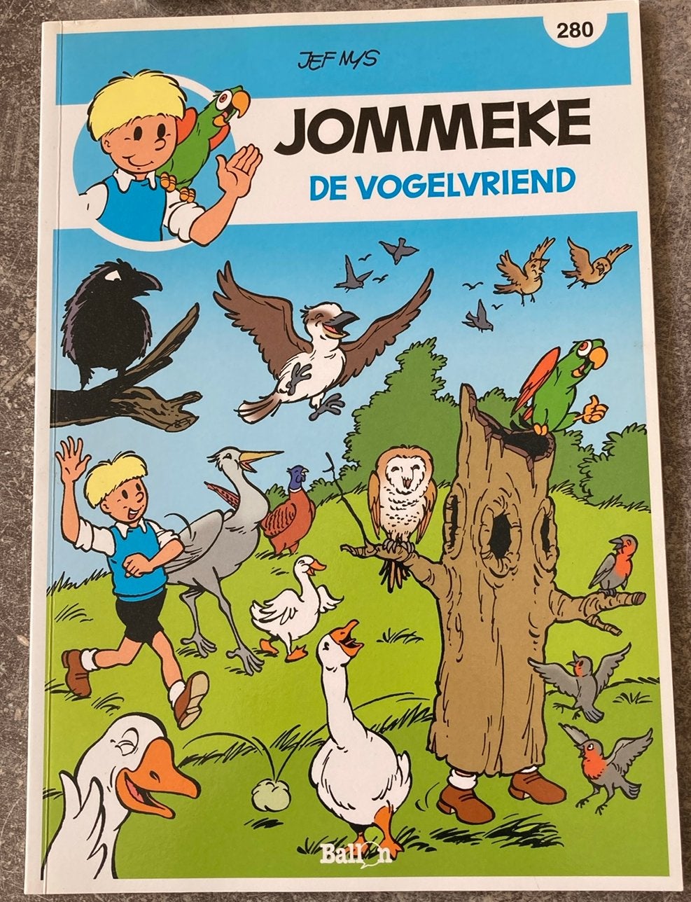 Jommeke De Vogelvriend 280 eerste druk, Enlèvement, Comme neuf