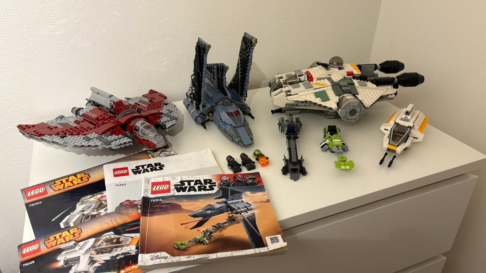 Lego Star Wars 75053, 75362, 75314 & 75048, Ophalen of Verzenden, Gebruikt