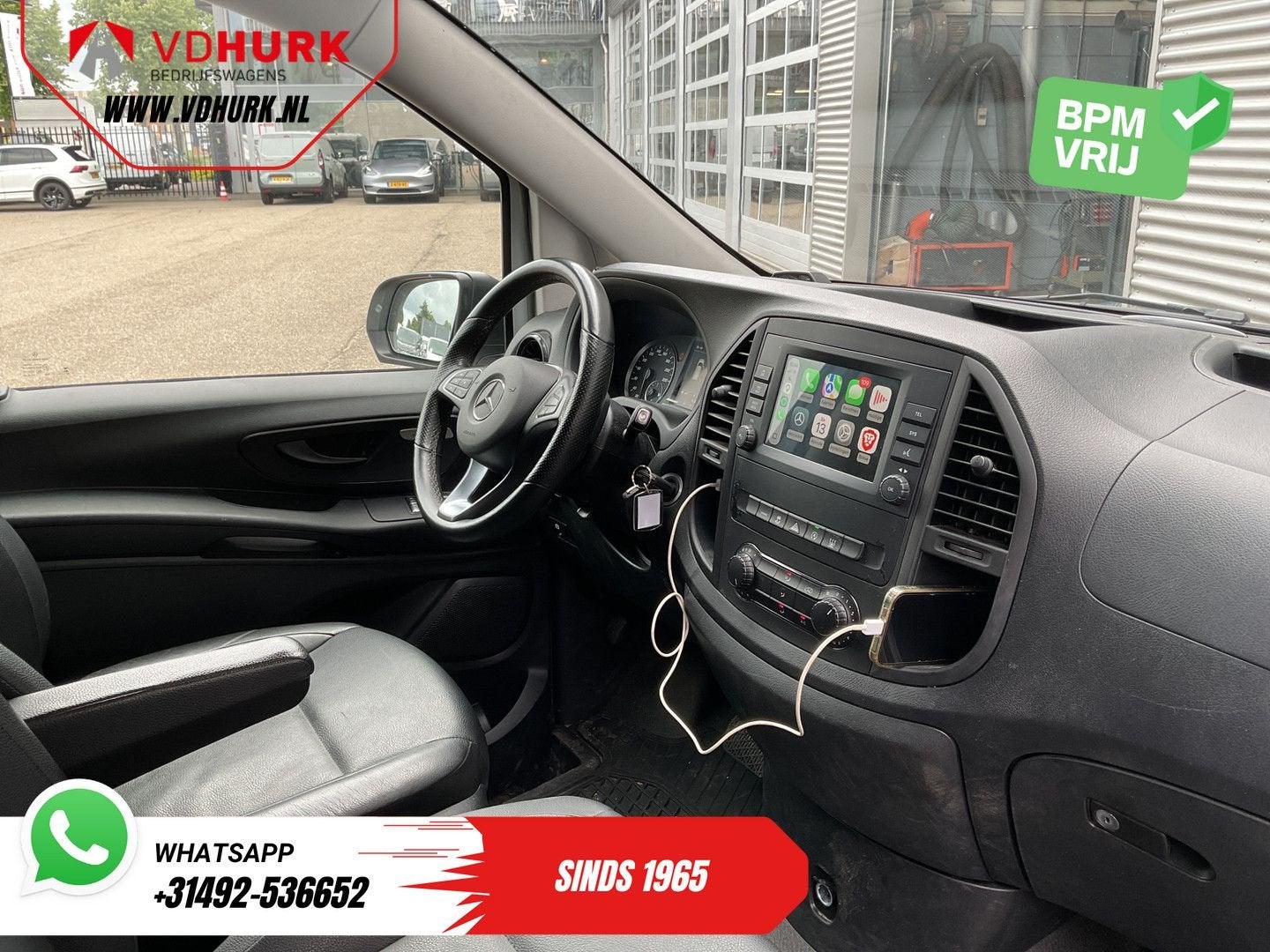 Mercedes-Benz Vito 119 CDI Aut. L3 LED/ Carplay/ Stoelverw./, Automaat, Parkeersensor, Wit, Mercedes-Benz