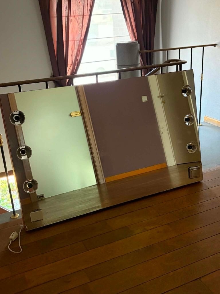 Badkamerspiegel, Huis en Inrichting, Woonaccessoires | Spiegels, Ophalen, Gebruikt, 100 tot 150 cm, 75 tot 100 cm