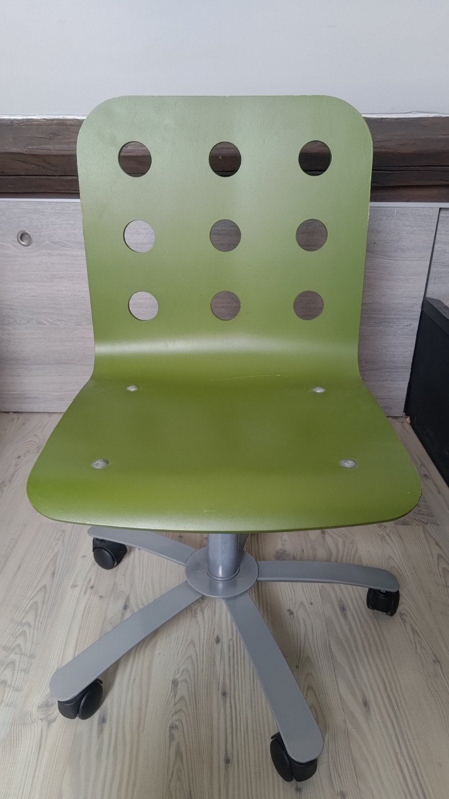 IKEA JULES draaibare bureaustoel - saliegroen/olijf, Ophalen, Gebruikt, Groen, Bureaustoel