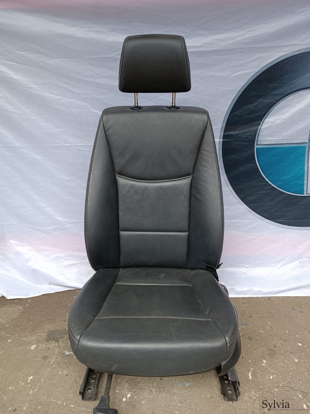 Voorstoel links zwart leer Navade BMW X3 X4 serie F25 F26, Gebruikt, -, -, Ophalen of Verzenden