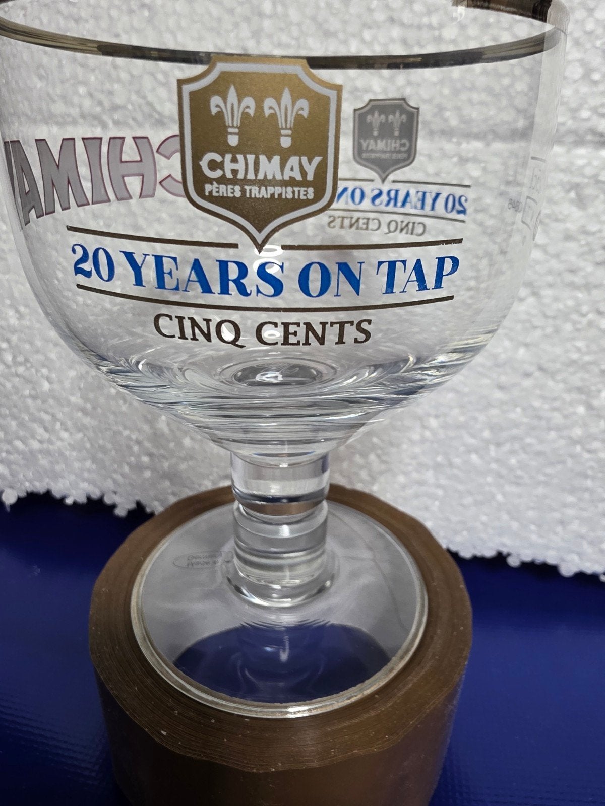 Calice Chimay  20 years on tap  cinq cents, Collections, Enlèvement ou Envoi