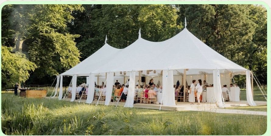 Stretch tent.   Sailcloth tent. Te huur