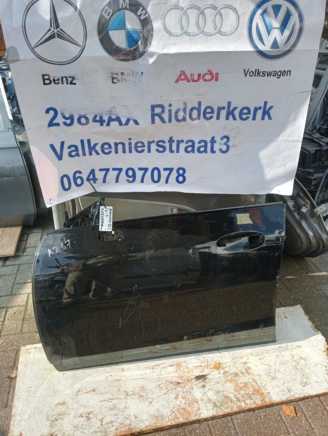 Portier deur linksvoor Mercedes CLS C257 '17-'20 A2577220900, Gebruikt, -, Deur, Ophalen of Verzenden