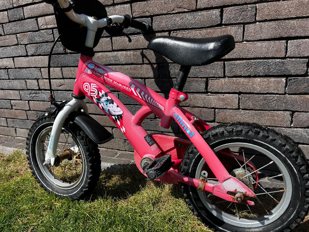 Kinderfiets, Fietsen en Brommers, Velgrem, Disney Cars, Ophalen, 16 tot 20 inch