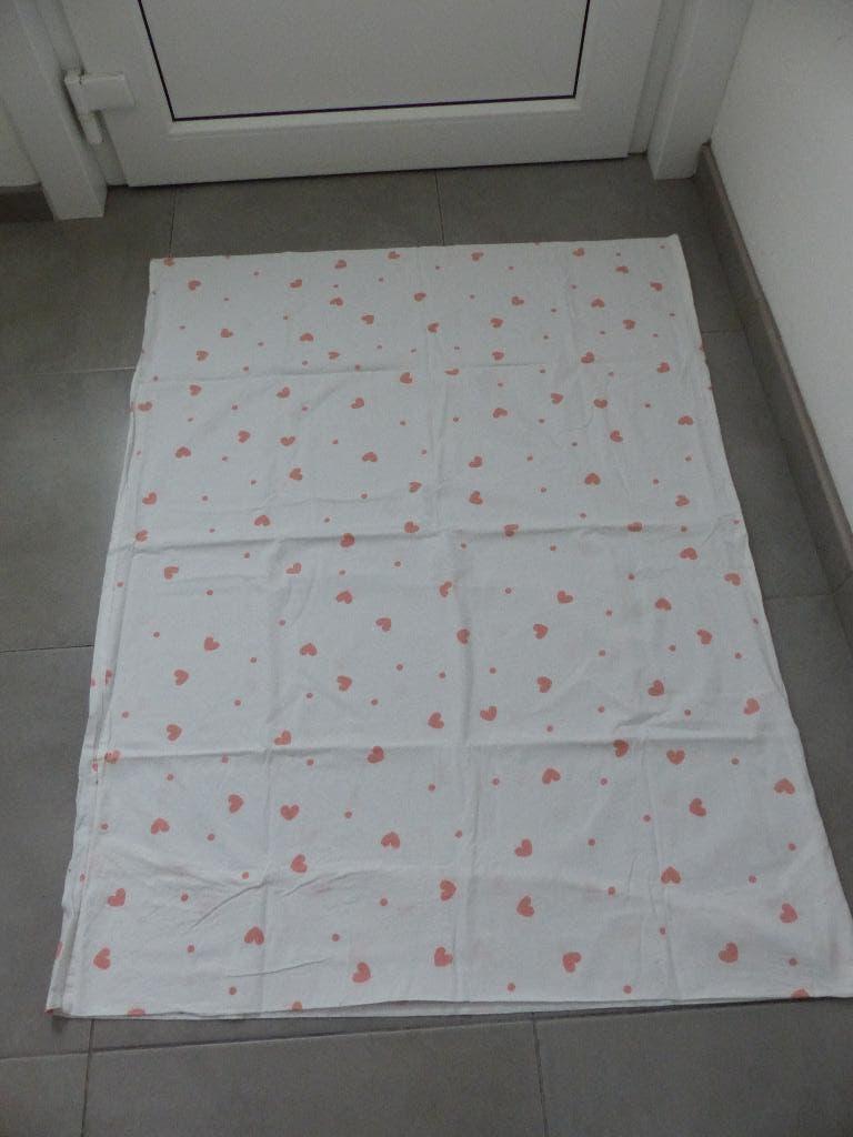 Couvre-lit pour bébé Hema 100 x 135, Enlèvement ou Envoi, Housse de couette, Comme neuf, Blanc