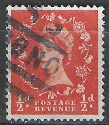 Grande-Bretagne 1952/1954 - Yvert 262 - Elisabeth II (ST), Timbres & Monnaies, Envoi, Affranchi