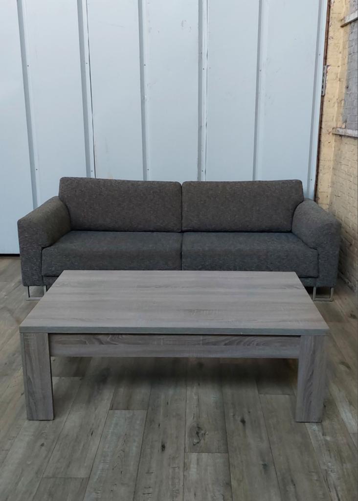 GRATIS LEVERING| Grijze 2-zit H&H, Ophalen, Zo goed als nieuw, Tweepersoons, Stof