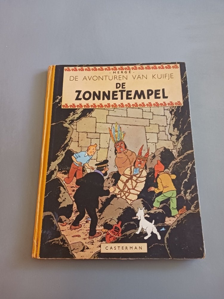 Kuifje 13, de Zonnetempel HC 1ste druk, goede staat, Eén stripboek, Ophalen of Verzenden, Herge