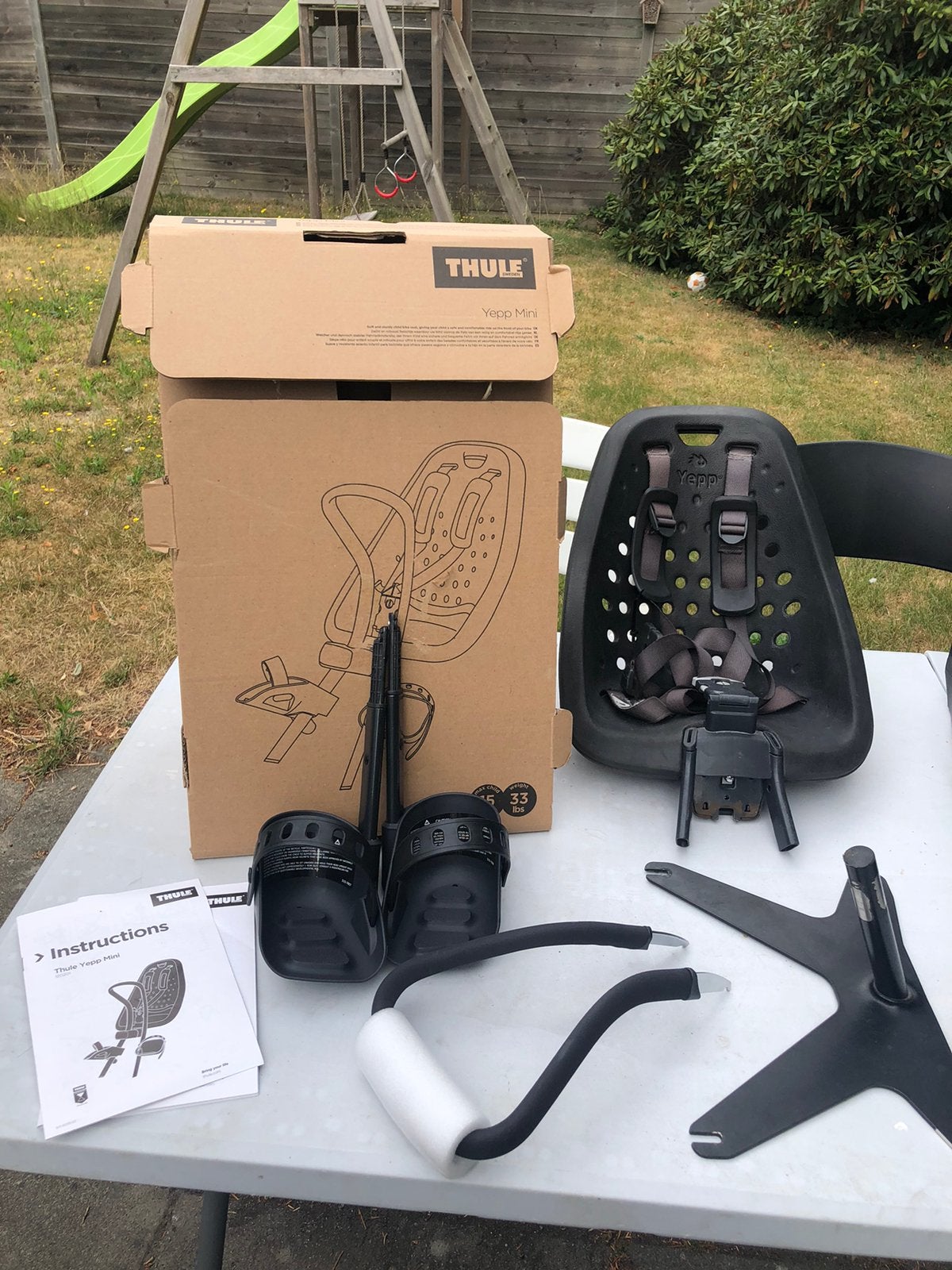 Fietsstoeltje Thule yepp mini met adapter voor urban arrow, Ophalen