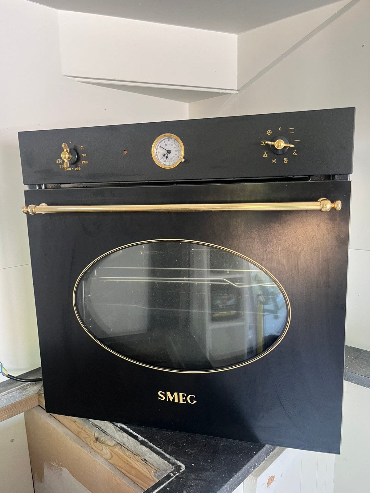 Smeg SF805A Retro inbouwoven – 70 liter – volledig werkend, Elektronische apparatuur, Ophalen, Gebruikt, Smeg, Hete lucht