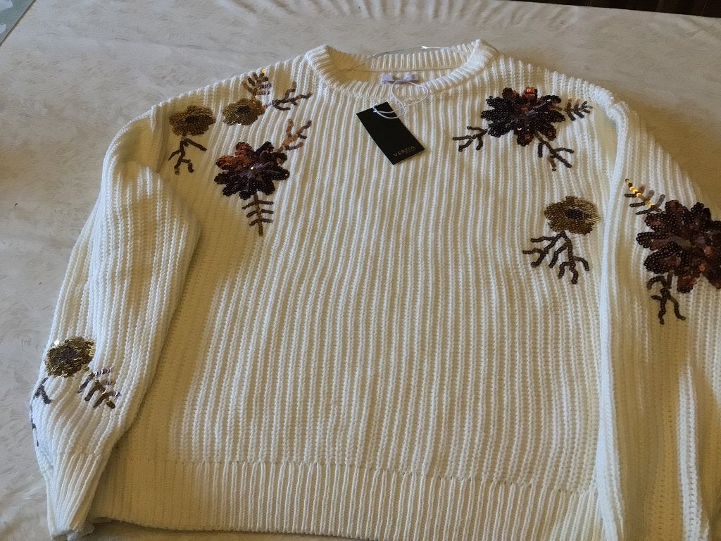 Pull blanc pour femme, taille L, neuf, Vêtements | Femmes, Enlèvement ou Envoi, Neuf, Taille 42/44 (L)