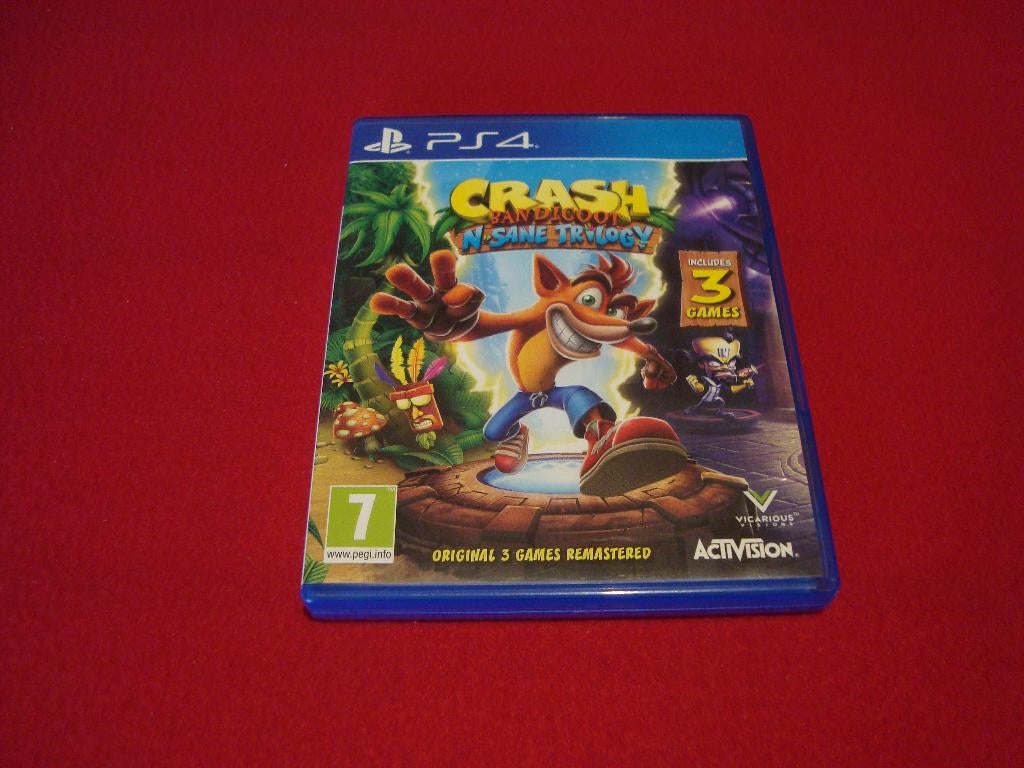 playstation 4 spel crash bandicoot n sane trilogy, Consoles de jeu & Jeux vidéo, Enlèvement ou Envoi, Aventure et Action