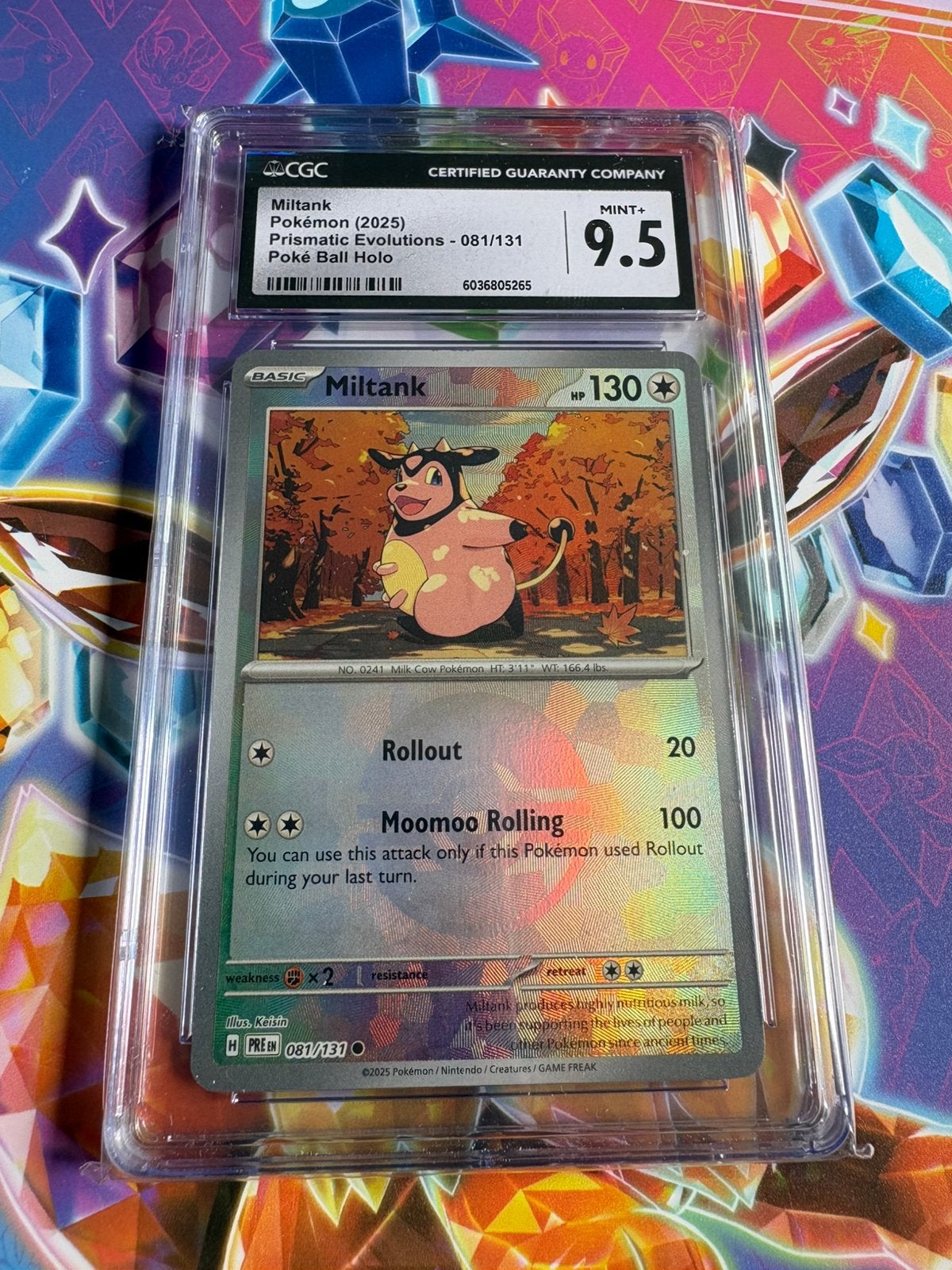 Miltank (xPRE 081) CGC 9,5, Ophalen of Verzenden, Zo goed als nieuw