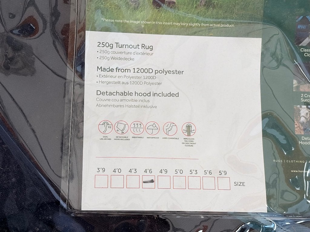 Horsewear Amigo Bravo 12 Plus Pony 250g, Verzenden, Afneembare hals, Zo goed als nieuw, Pony (P)