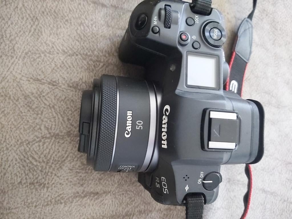 Appareil photo Canon Eos R5 avec objectif Canon RF 50 mm 1:1, Enlèvement ou Envoi, Comme neuf, Reflex miroir, Canon