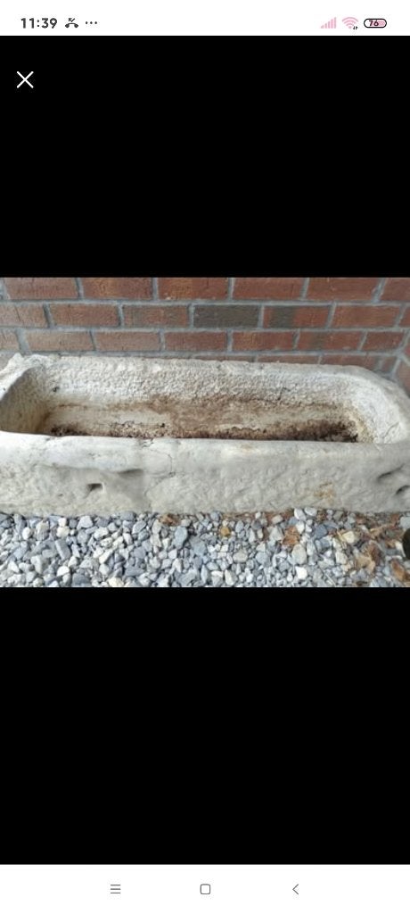 Bac en pierre, Jardin & Terrasse, Pierre, 30 à 60 cm, Enlèvement, Utilisé
