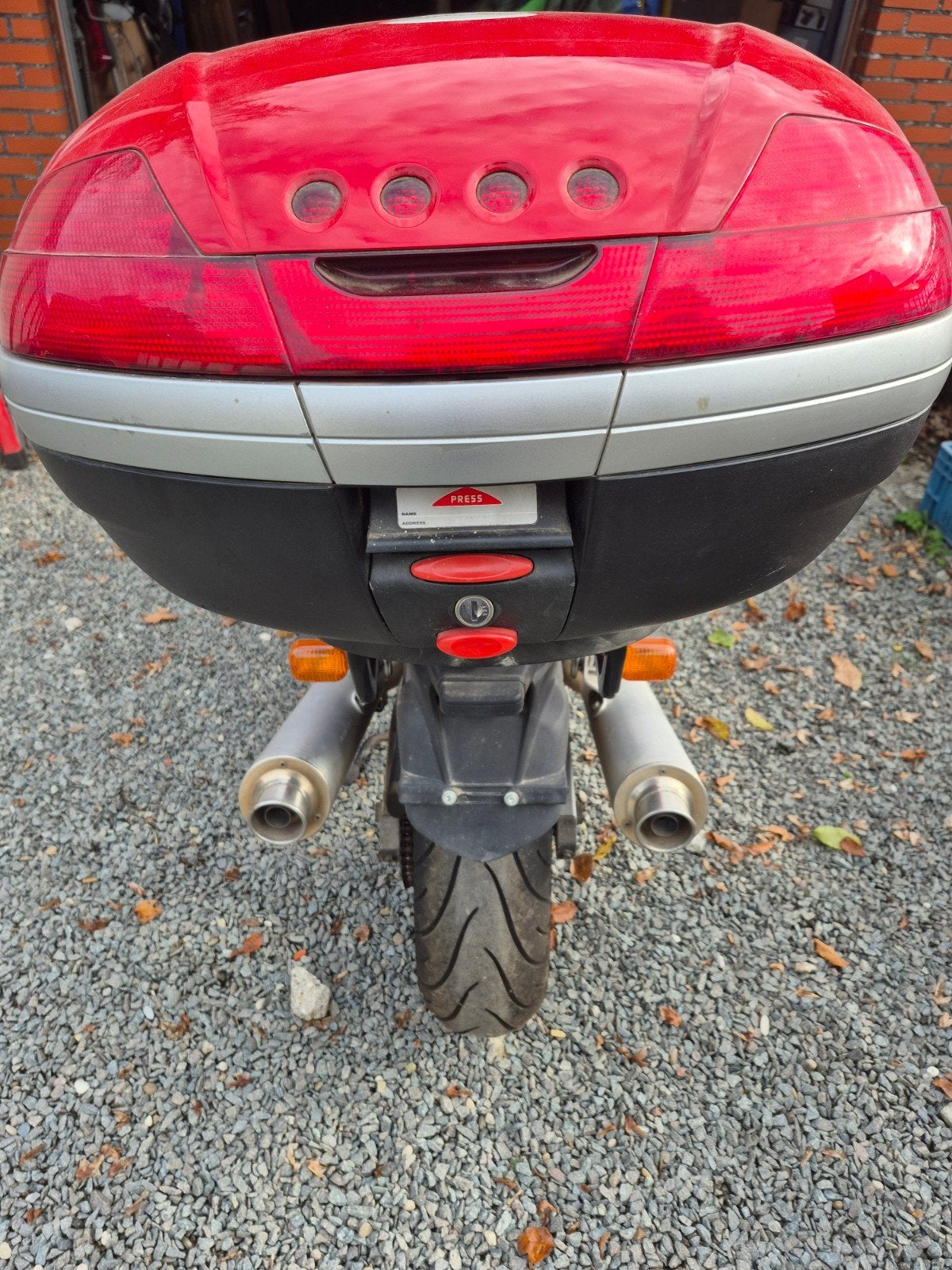 Ducati ST originele bagagedrager en grote topkoffer, Motoren, Ophalen