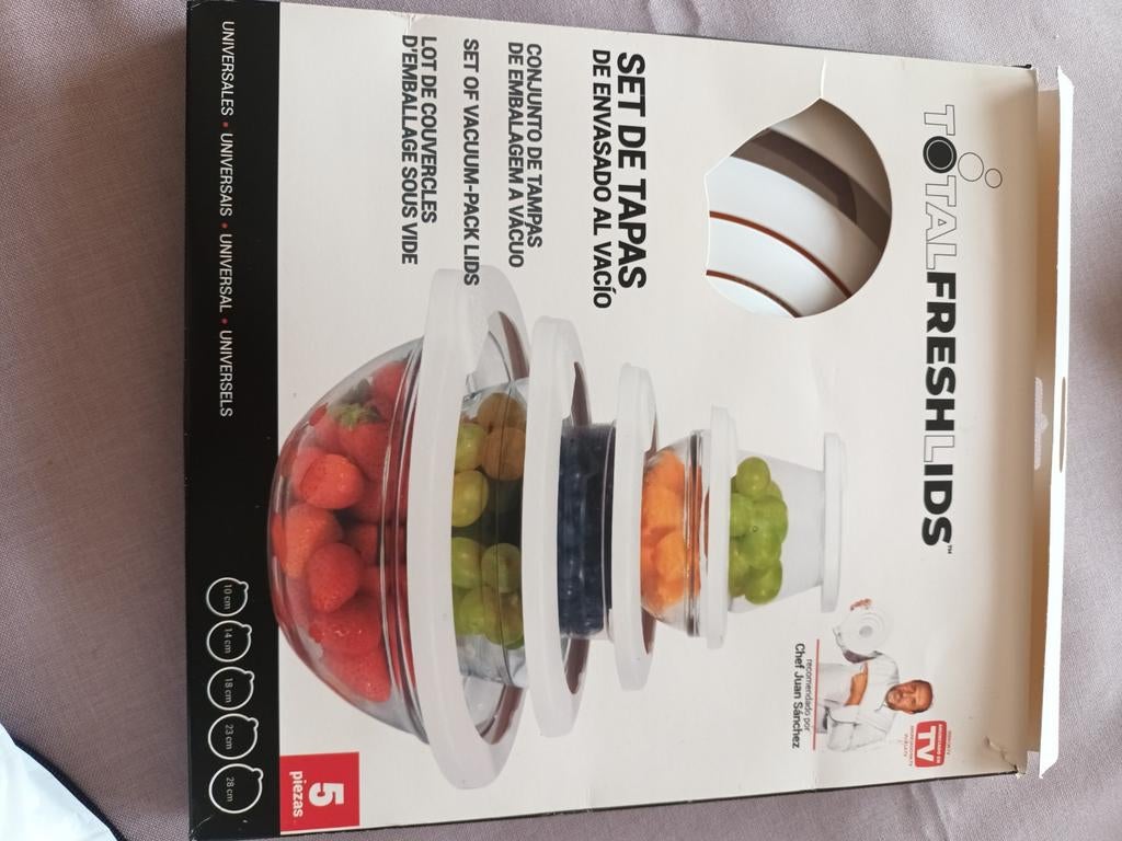 Set vacuüm deksels, Ophalen