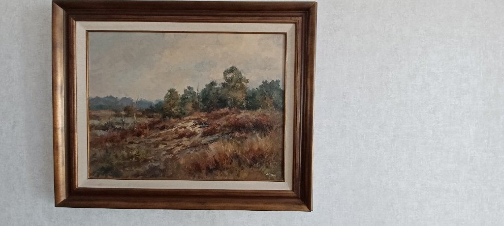 schilderij, Antiek en Kunst, Ophalen, Doek, Gesigneerd, Landschap