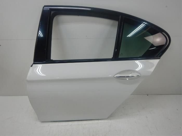 BMW 5-Serie F10 Portier Links-Achter Wit, Ophalen of Verzenden, Gebruikt, Achter, Deur