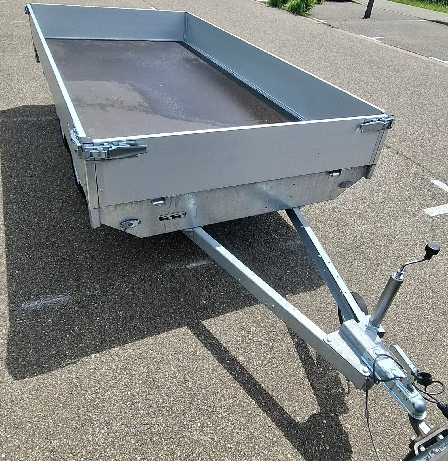 Aanhangwagen dubbelasser Remorque 750kg ongeremd plateau, Ophalen of Verzenden