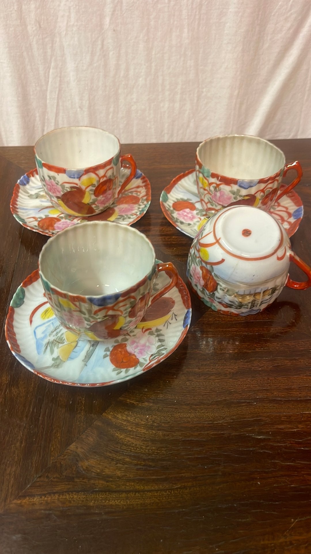 Vintage tasses japonaises stule  Kutani ( 1940-1950), Antiquités & Art, Antiquités | Services (vaisselle) complet, Enlèvement ou Envoi