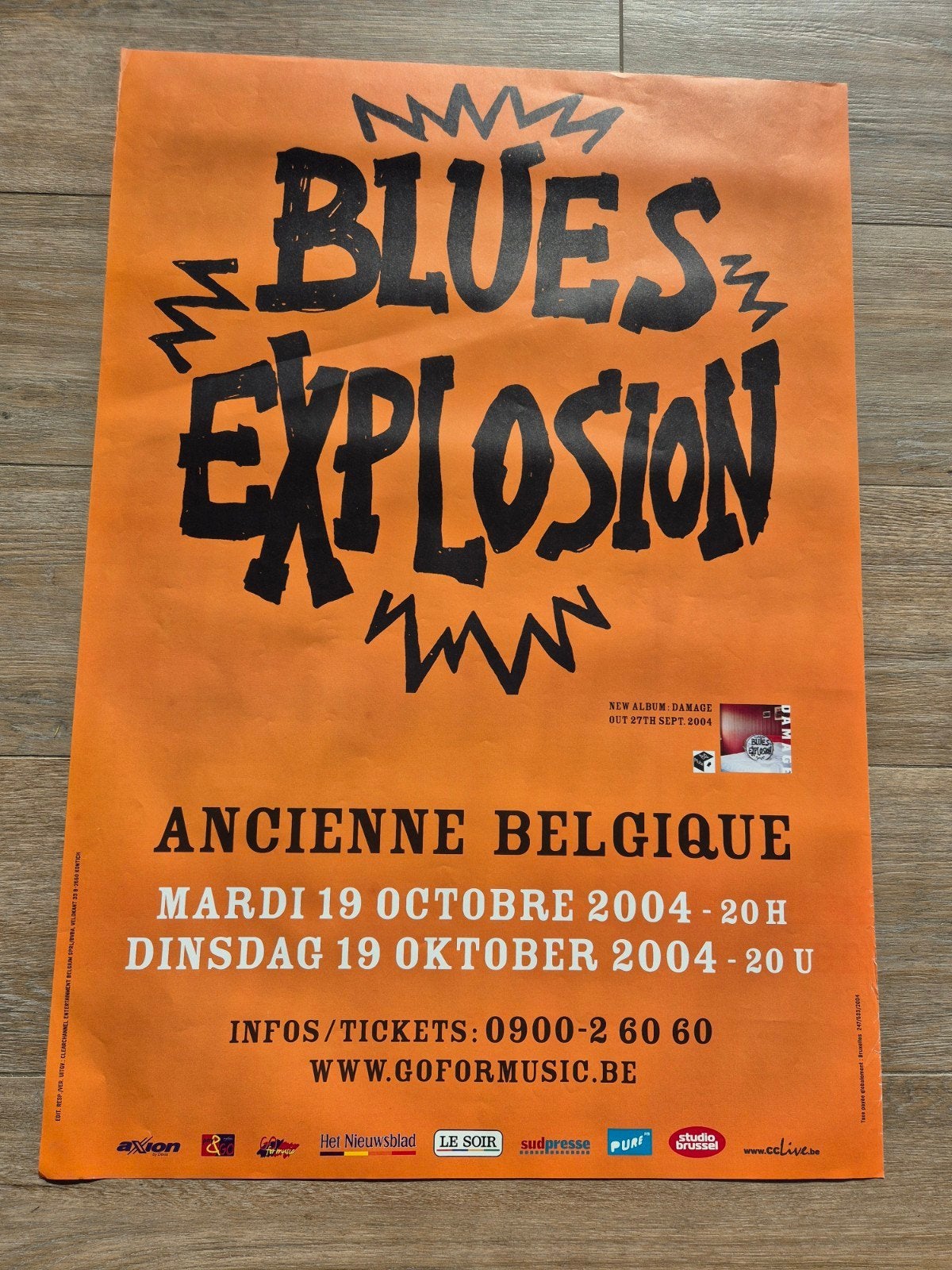 Concertposter Blues Expolosion Ancienne Belgique, Verzamelen, Posters, Ophalen of Verzenden, Zo goed als nieuw, Muziek